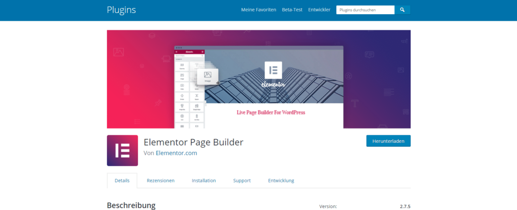 Plugin Elementor