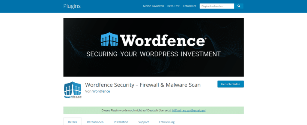 Plugin Wordfence