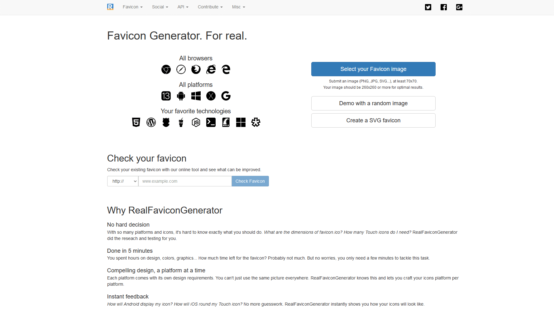 Real Favicon Generator