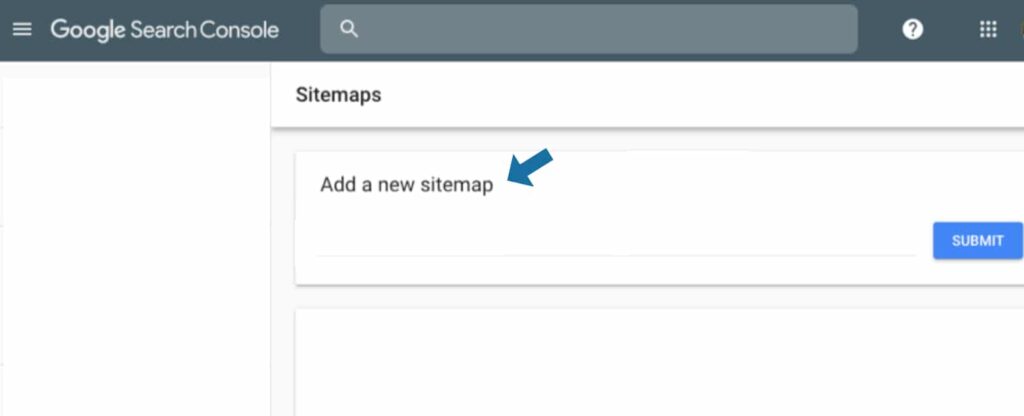 Sitemaps hinzufügen bei Search Console