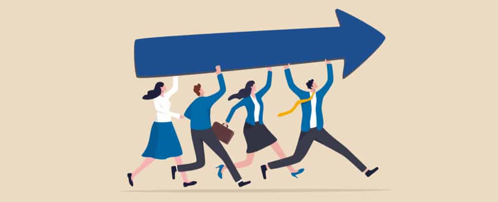 Unternehmen und das Flywheel Modell