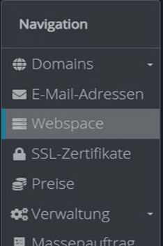 Navigation - Webspace