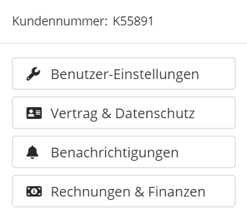 Kundenportal Domain-Offensive - Kontoeinstellungen