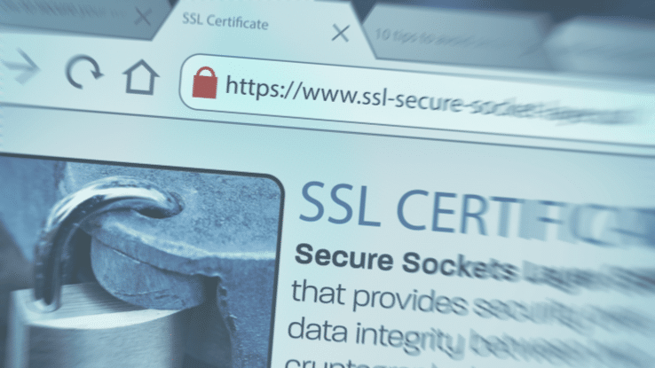 SSL-Verschlüsselungssymbol in Browserleiste