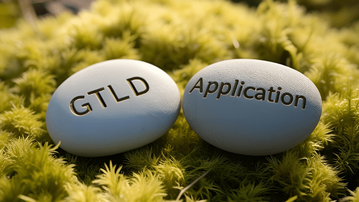 Steine mit den Keywords gTLD + Application